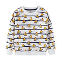 Kinder Sweatshirt mit lustigem Baustellenmuster