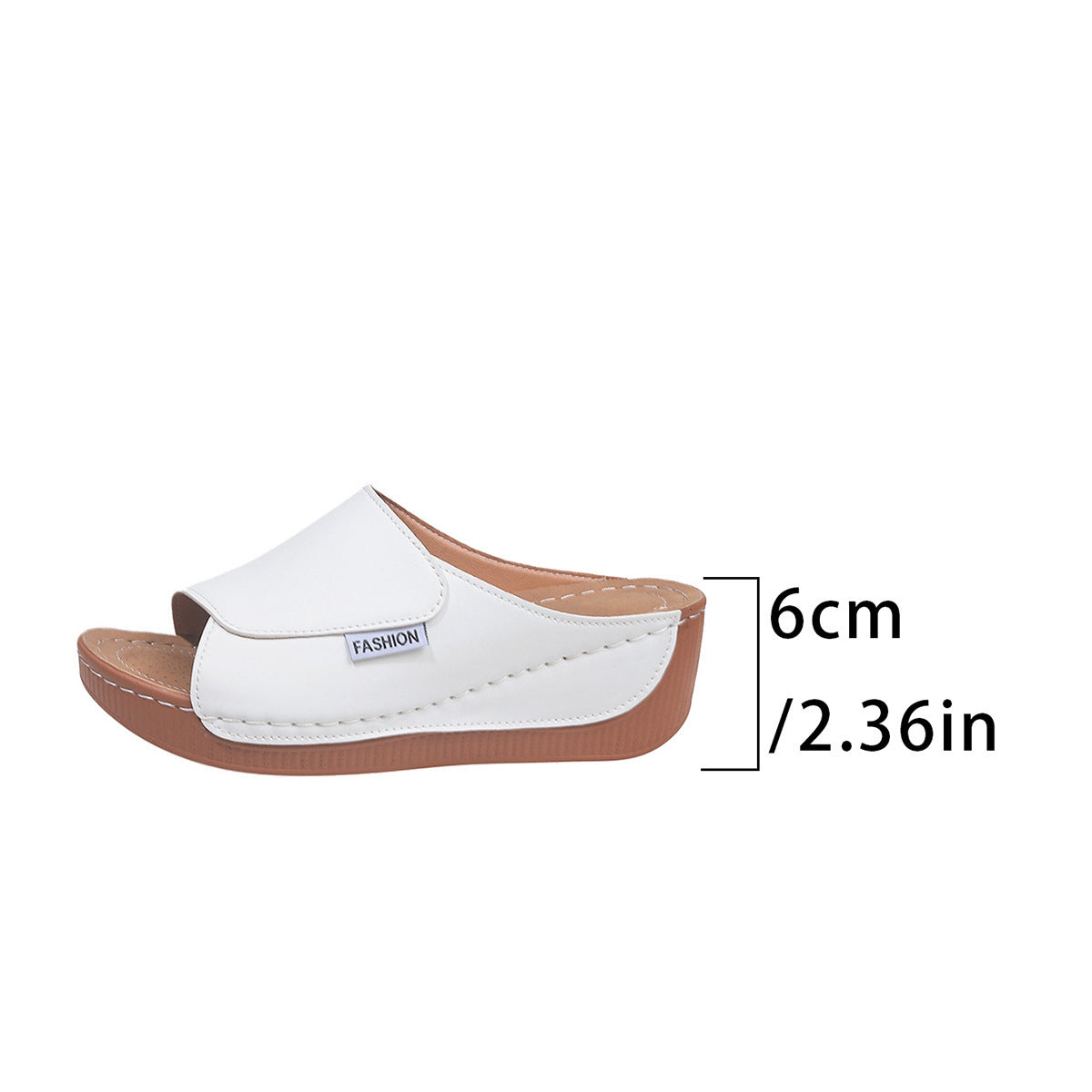Damen Komfortable Wedge-Pantoletten mit flexibler Sohle und stylischem Riemen Selmira