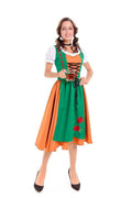 Damen nan traditionelles Dirndlkleid mit Schürze und geschnürtem Mieder