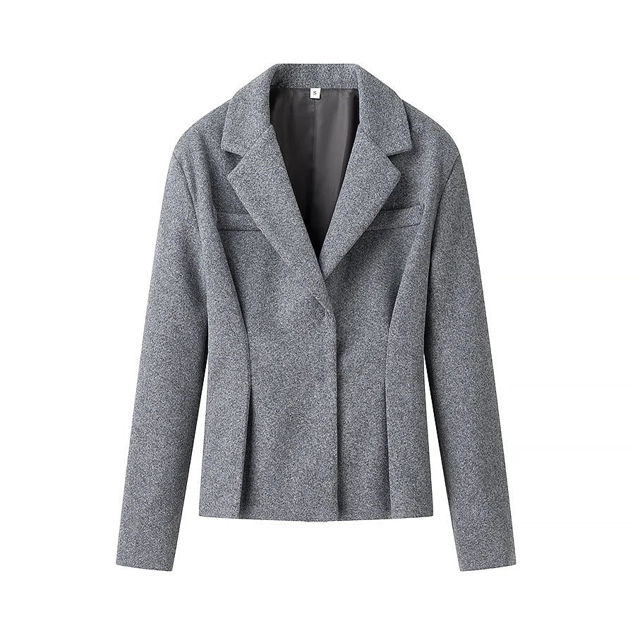Damen elegantes Blazer- und Rock-Ensemble mit strukturiertem Design Selmira
