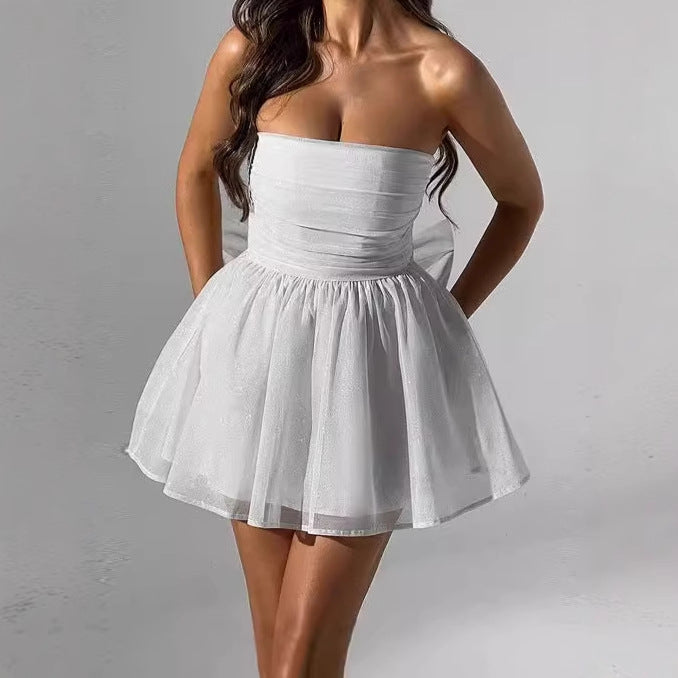 Damen Glamouröses Cocktailkleid mit schimmernden Details Selmira