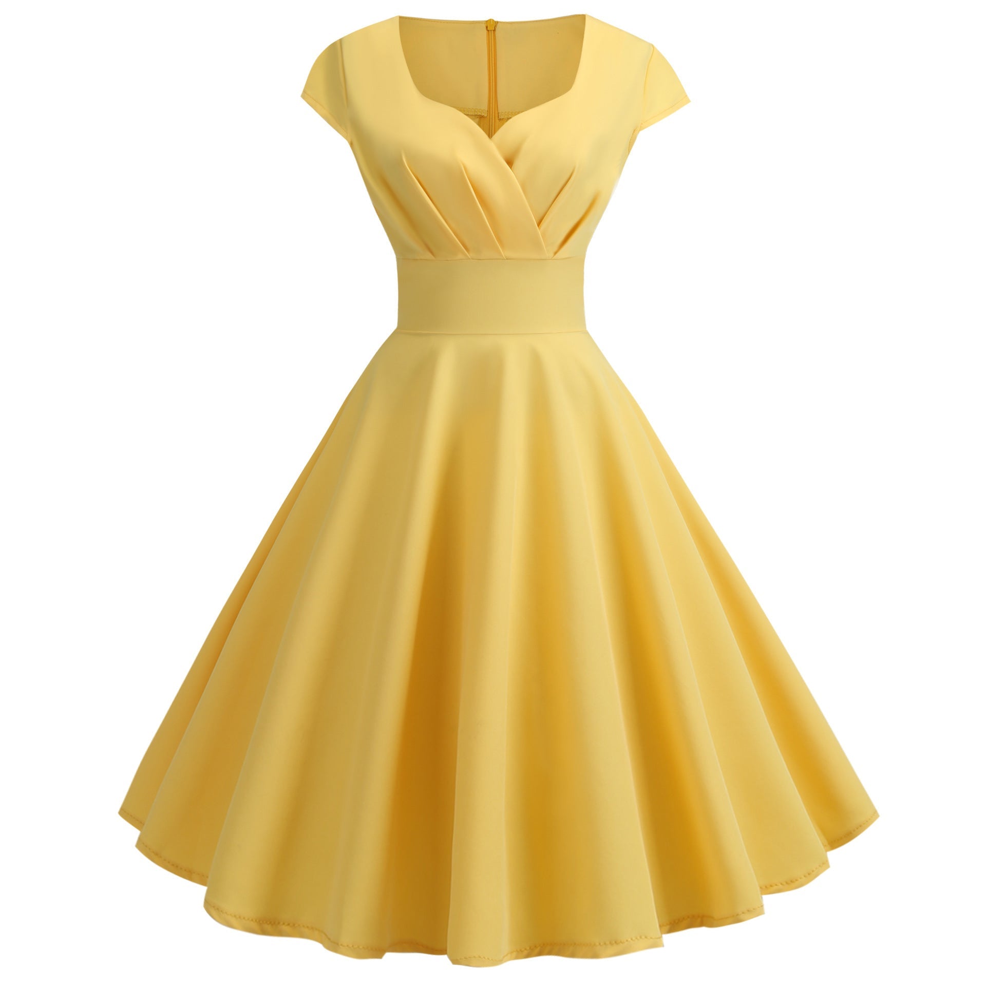 Damen A-Linien Kleid mit elegantem Taillenschnitt und schwingendem Saum Selmira