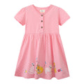 Mädchen Sommerkleid mit niedlichen Tierapplikationen