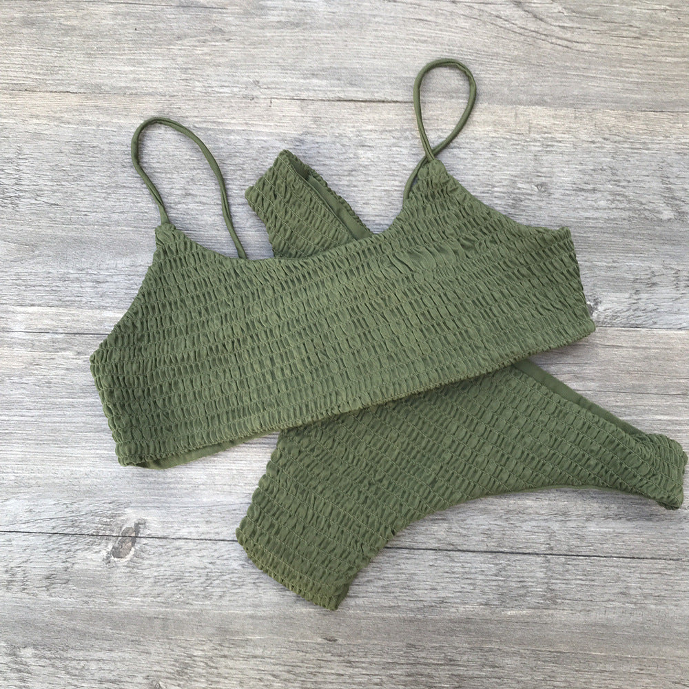 Damen Badeanzug-Set mit gerafftem Design Selmira