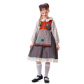 Damen nan vintageinspiriertes Rüschenkleid mit abnehmbarer Schürze und Spitzenbesatz