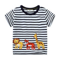 Kinder T-Shirt mit lendigen Tierapplikationen