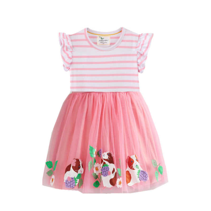 Mädchen Tüllkleid mit verspieltem Design