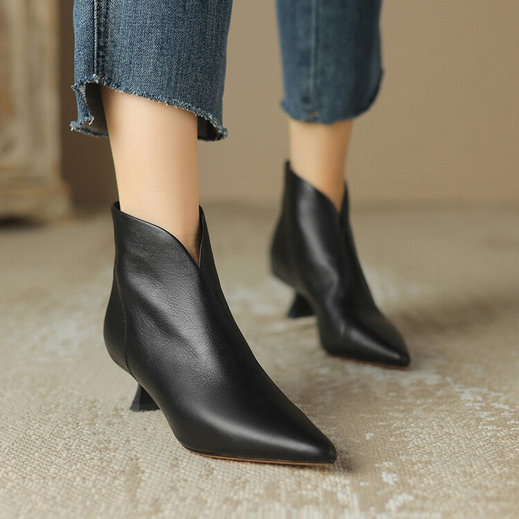 Damen nan spitze knöchelhohe Stiefelette mit niedrigem Pfennigabsatz und seitlichem Reißverschluss