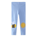 Mädchen Leggings mit buntem Bienen- und Sonnenmotiv