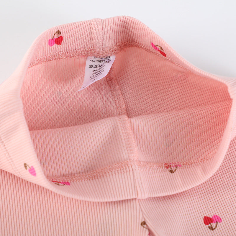 Mädchen Schlagleggings mit floralen Akzenten