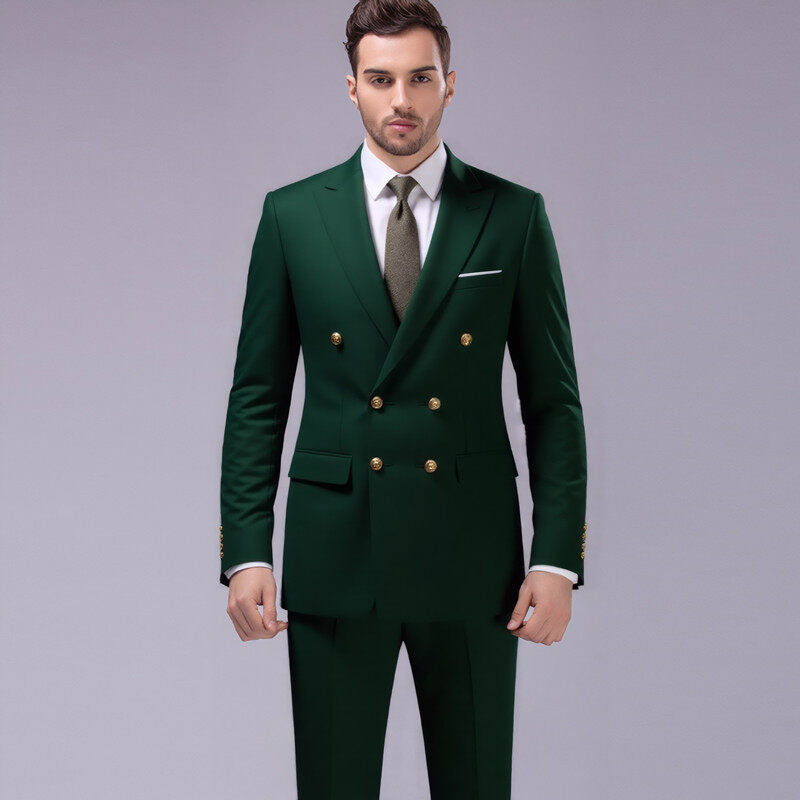 Herren nan doppelreihiges Abend-Sakko mit Zierknöpfen, schmaler Silhouette und eleganter Verarbeitung
