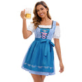 Damen nan traditionelles bayerisches Dirndlkleid mit dekorativer Schnürung und abnehmbarer Schürze