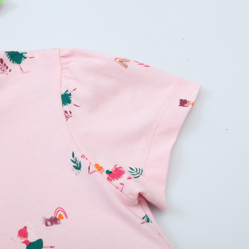 Mädchen Sommerkleid mit buntem Motiv