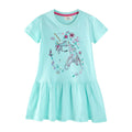 Mädchen Kurzarm Freizeitkleid mit bezauberndem Einhorn-Design