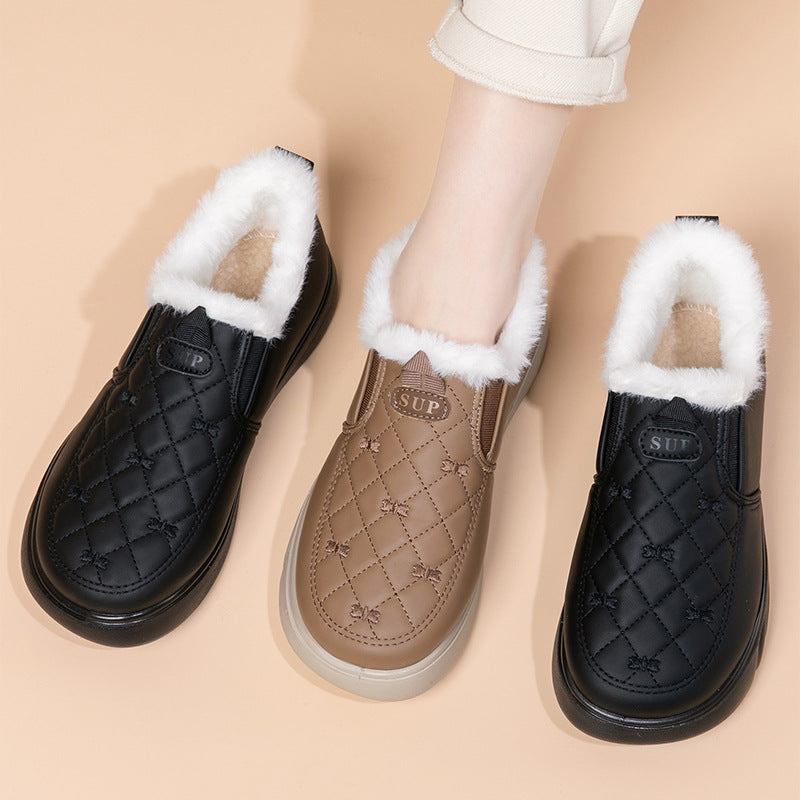 Damen Bequeme und warmgefütterte Slip-On Freizeitschuhe Selmira