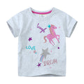 Mädchen T-Shirt mit buntem Einhorn-Design und inspirierendem Schriftzug