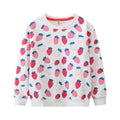 Mädchen Sweatshirt mit fröhlichem Erdbeermuster