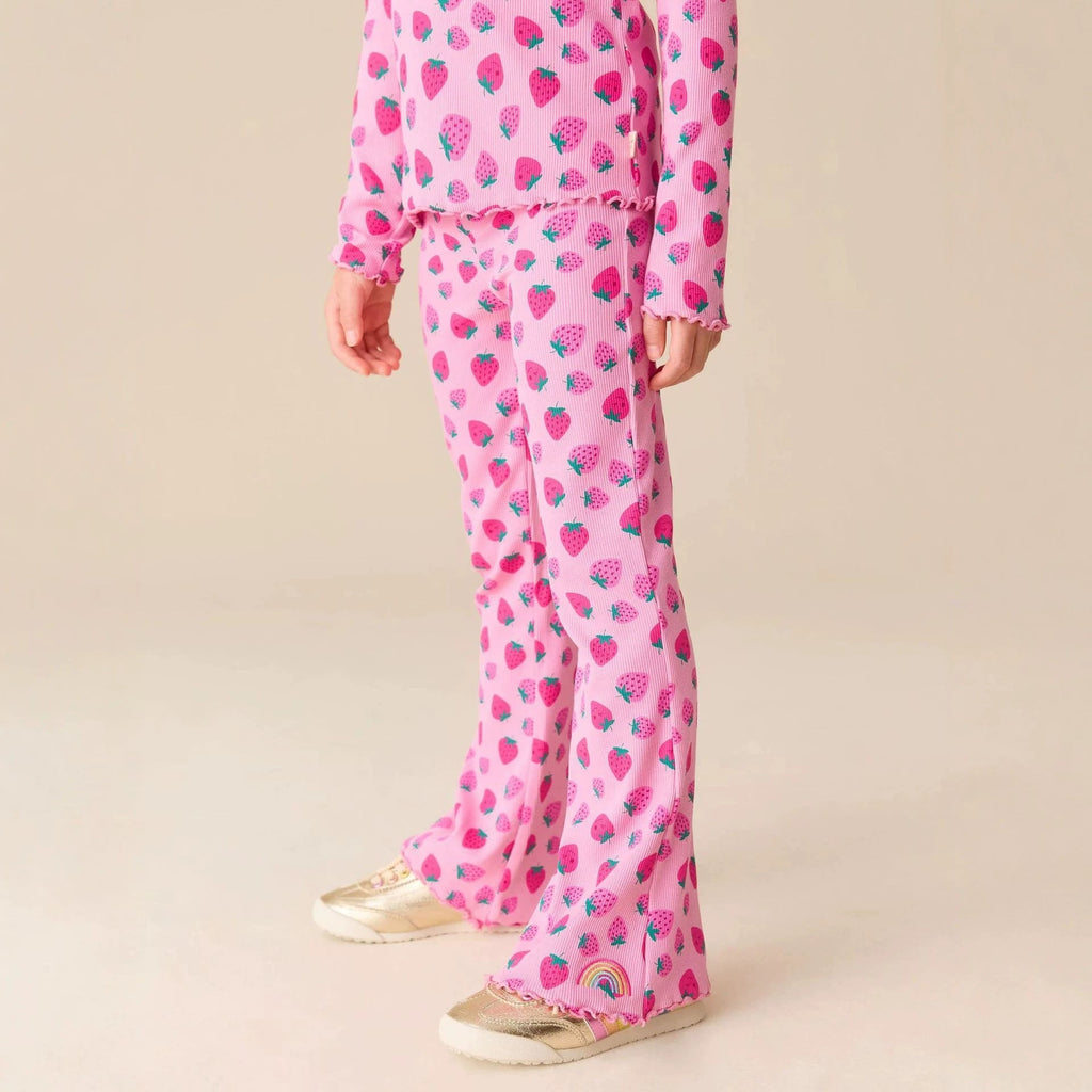 Mädchen Leggings mit fröhlichem Erdbeer-Muster