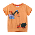 Kinder T-Shirt mit originellem Baustellenmotiv