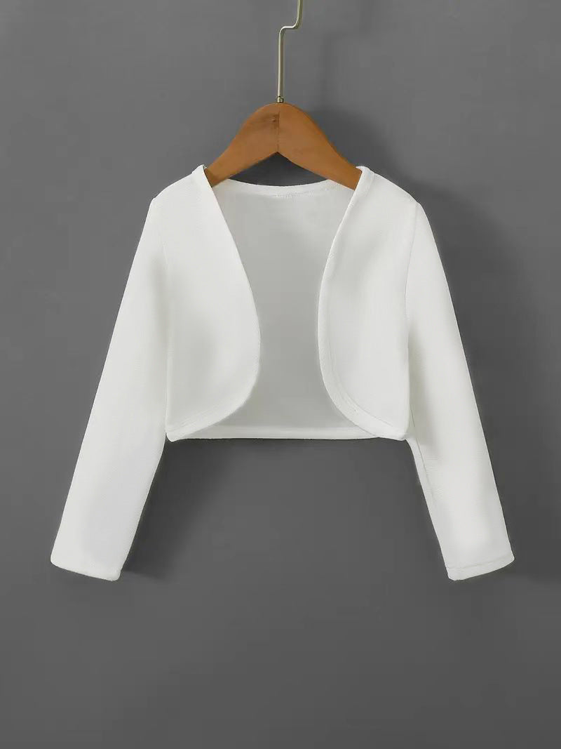 Damen kurz geschnittenes Cardigan mit offenen Schnitt und langen Ärmeln Selmira