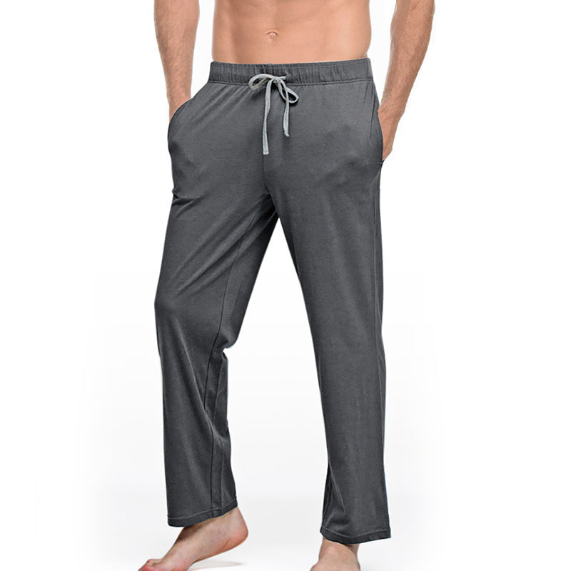 Herren nan Lounge- und Schlafhose aus weichem Jersey mit elastischem Bund und Seitentaschen