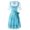 Damen nan traditionelles Dirndlkleid mit feiner Spitzenbluse figurbetontem Mieder und eleganter Schürze