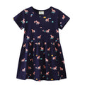 Mädchen Kurzarm Kleid mit verspieltem Einhorn-Motiv
