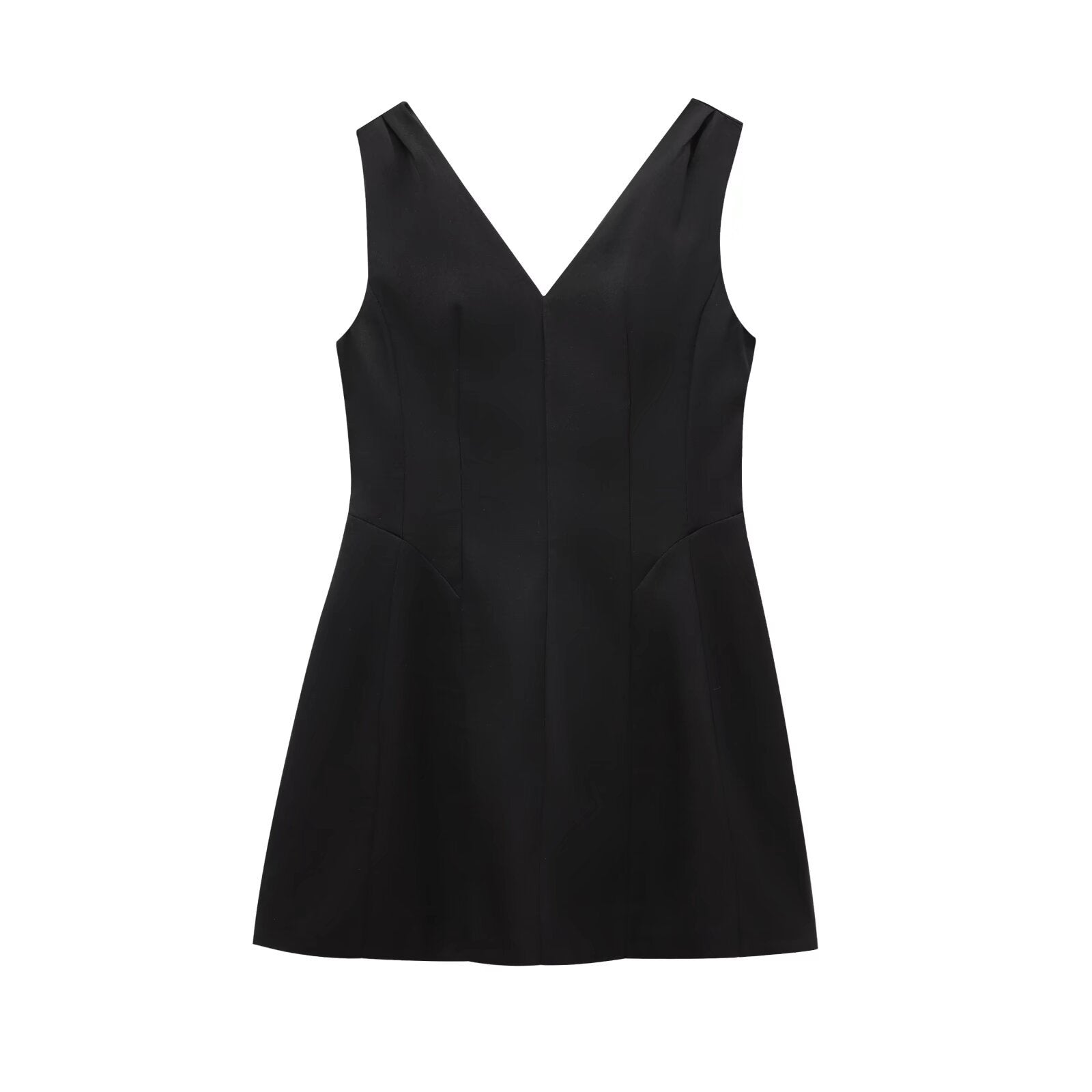 Damen elegantes V-Ausschnitt Cocktailkleid aus hochwertigem Material Selmira