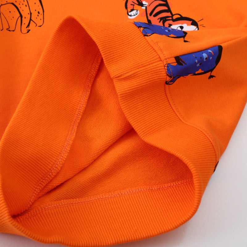Kinder Sweatshirt mit buntem Tiermotiv