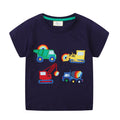 Jungen T-Shirt mit buntem Baustellenmotiv