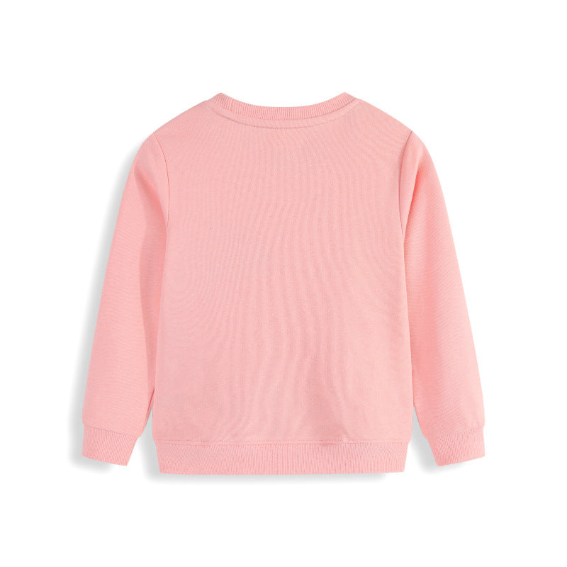 Mädchen Sweatshirt mit niedlichem Dinosaurier-Applikationsdesign