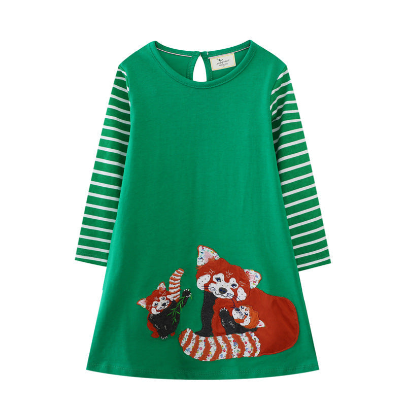 Mädchen Freizeitkleid mit süßem Tiermotiv