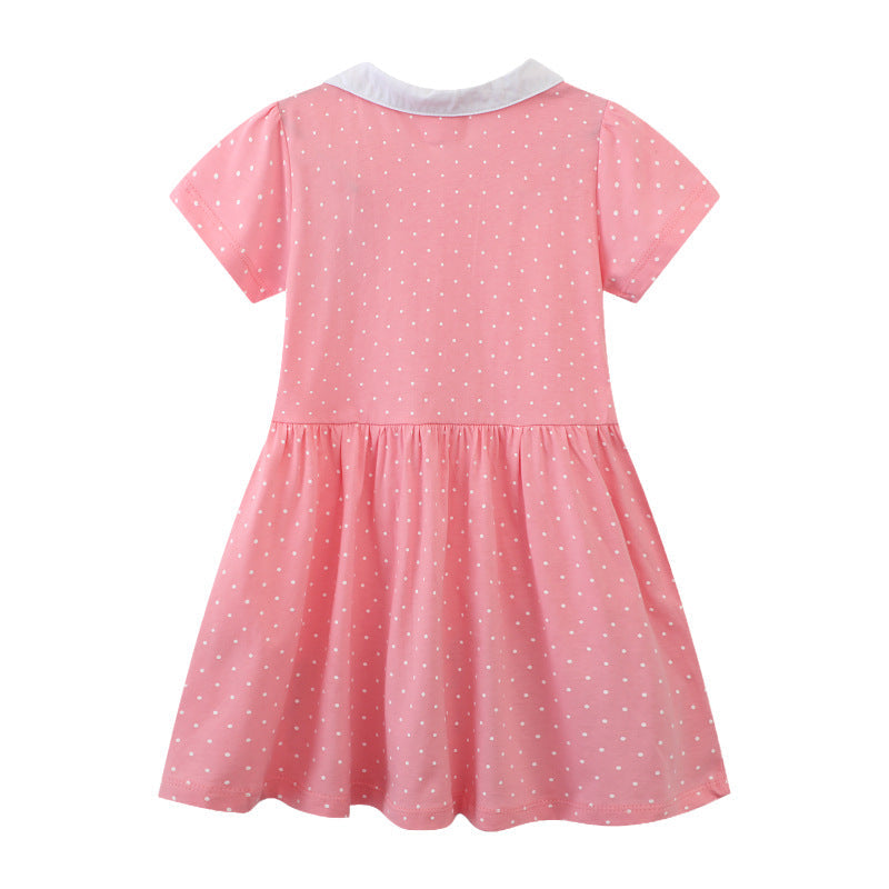 Mädchen Kleid mit süßem Tiermotiv