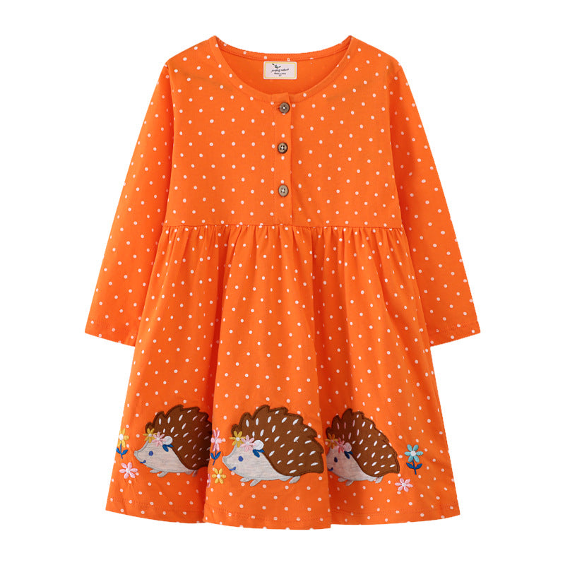 Kleines Mädchen Langarmkleid