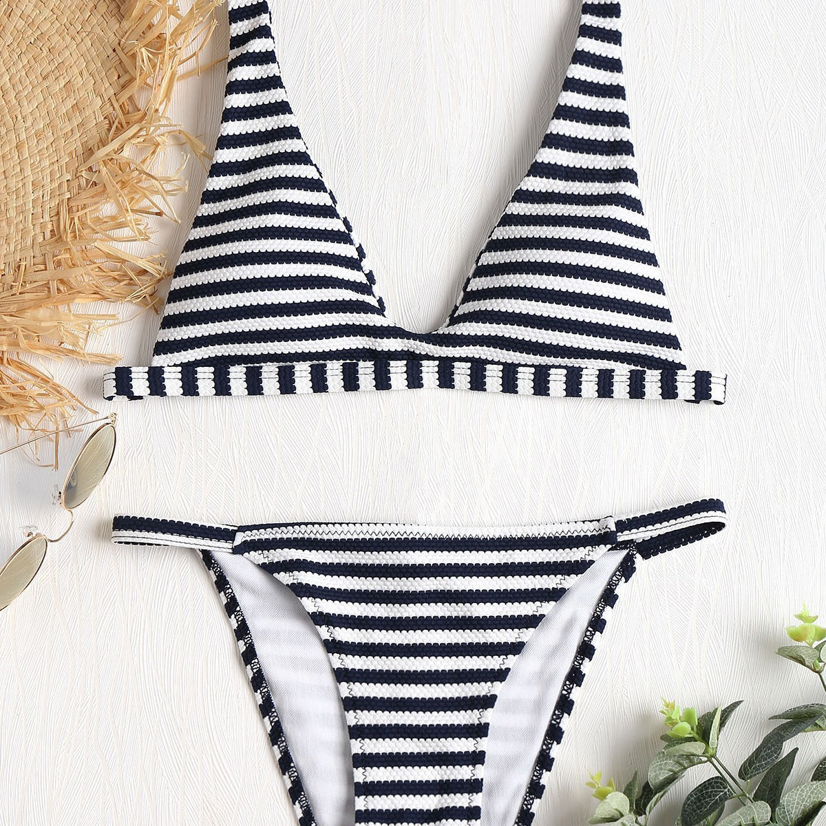 Damen Bikini im maritimen Streifenmuster Selmira