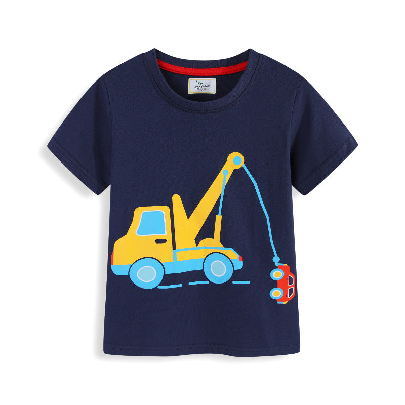 Jungen T-Shirt mit aufregendem Kran-Design
