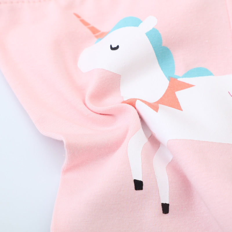 Mädchen Leggings mit bunten Einhorn-Designs