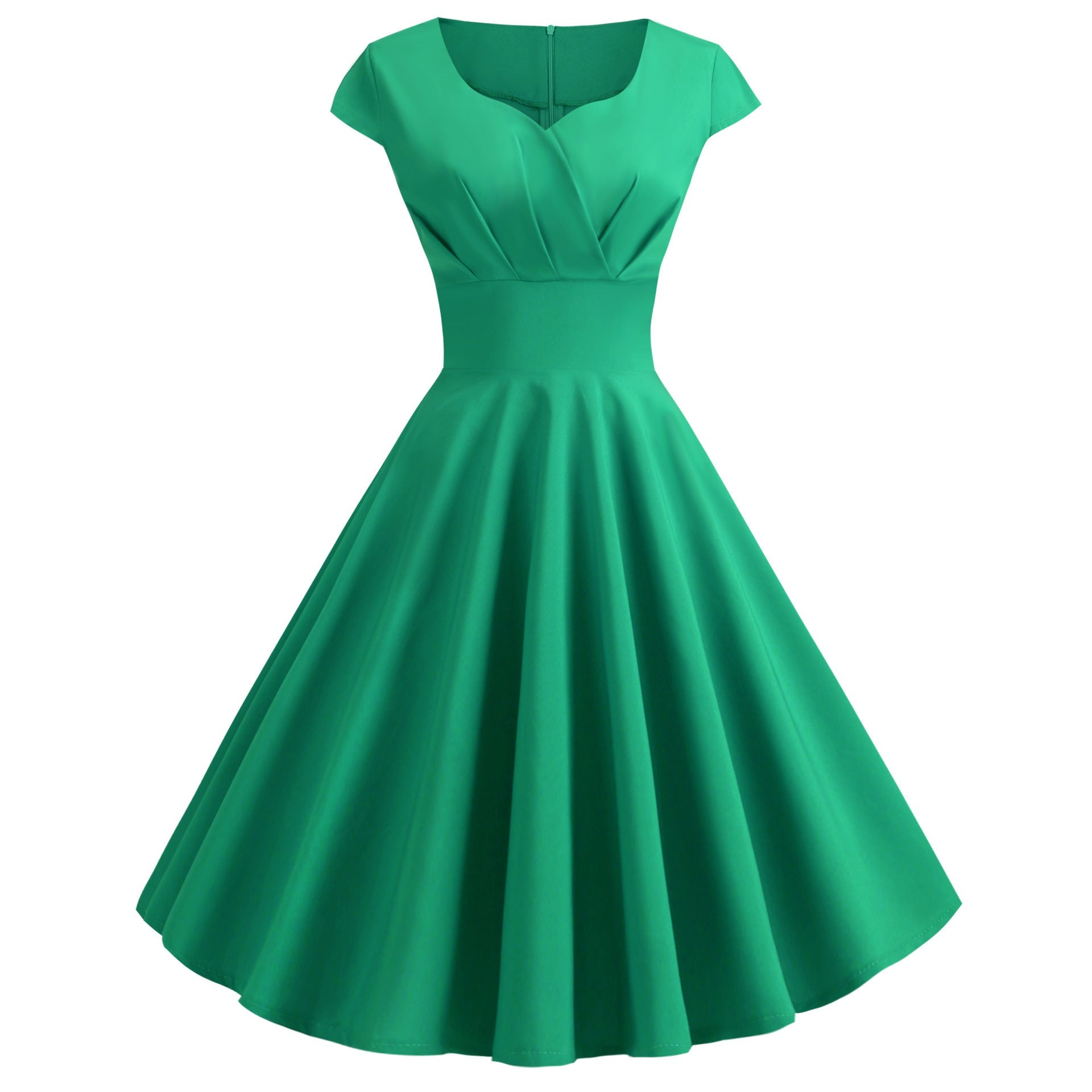 Damen A-Linien Kleid mit elegantem Taillenschnitt und schwingendem Saum Selmira