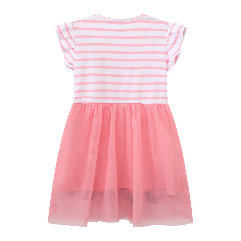 Mädchen Tüllkleid mit verspieltem Design