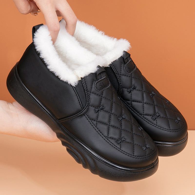 Damen Bequeme und warmgefütterte Slip-On Freizeitschuhe Selmira