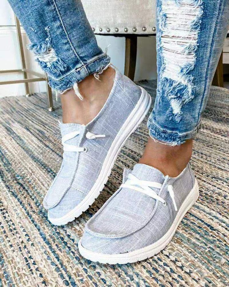 Damen Freizeit-Slip-On Schuhe mit elastischen Schnürdetails und rutschfester Sohle Selmira