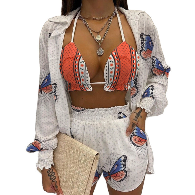 Damen Bikiniset mit floralem Druck und lässigem Schnitt Selmira