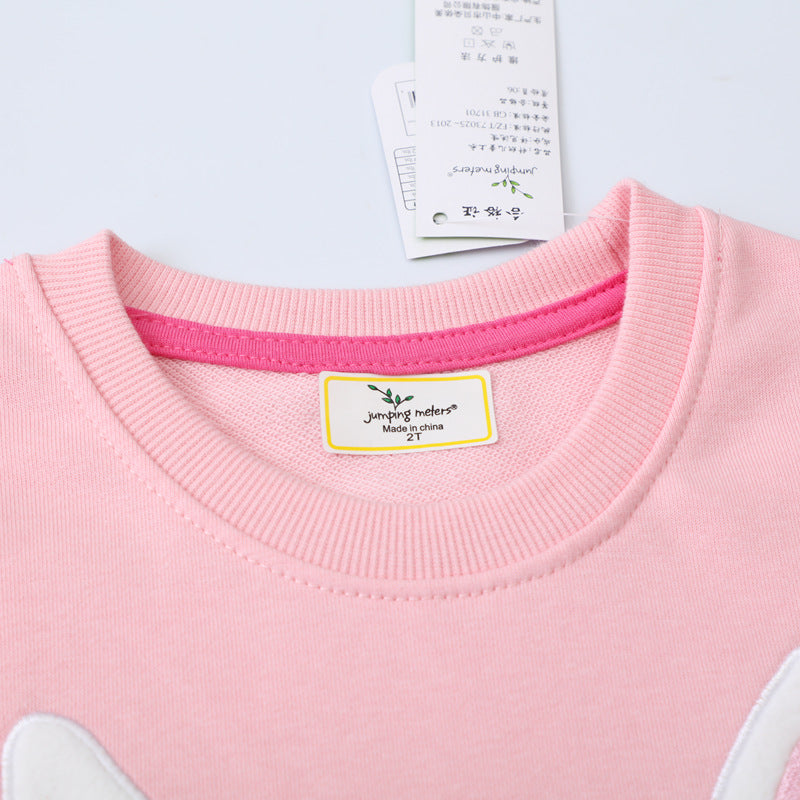 Mädchen Sweatshirt mit niedlichem Hasenmotiv