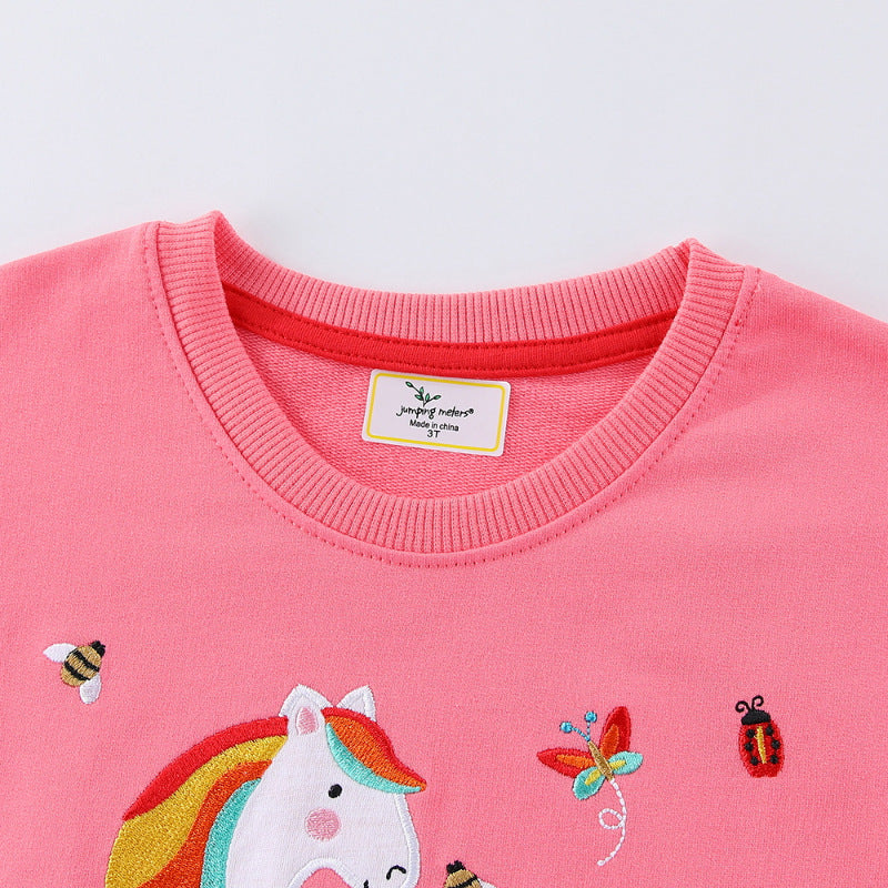 Mädchen Sweatshirt mit verspieltem Einhorn-Design