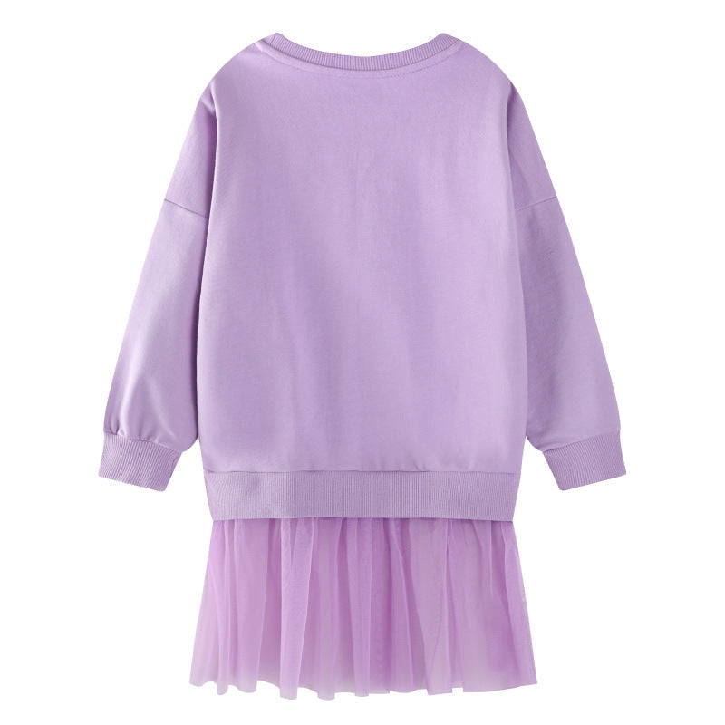 Mädchen Freizeitkleid mit bezauberndem Flügelmuster