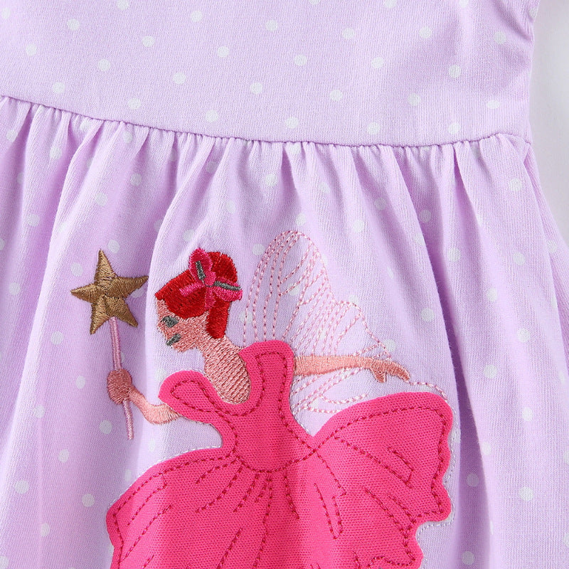 Mädchen Ballettkleid mit zauberhaftem Stickdesign