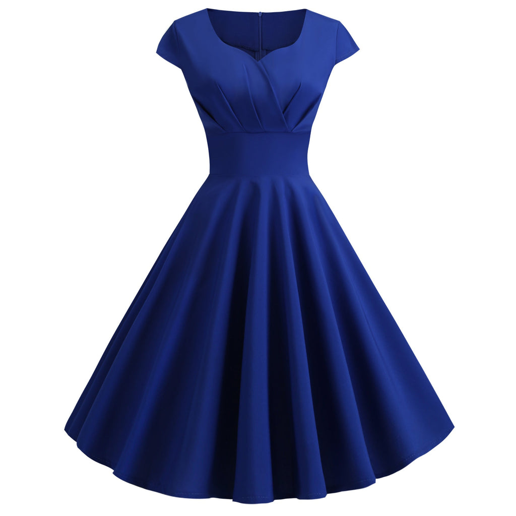 Damen A-Linien Kleid mit elegantem Taillenschnitt und schwingendem Saum Selmira