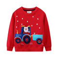 Kinder Sweatshirt mit fröhlichem Traktor-Motiv