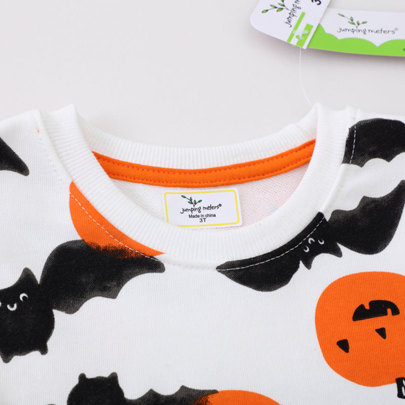 Mädchen Sweatshirt mit niedlichem Halloween-Motiv