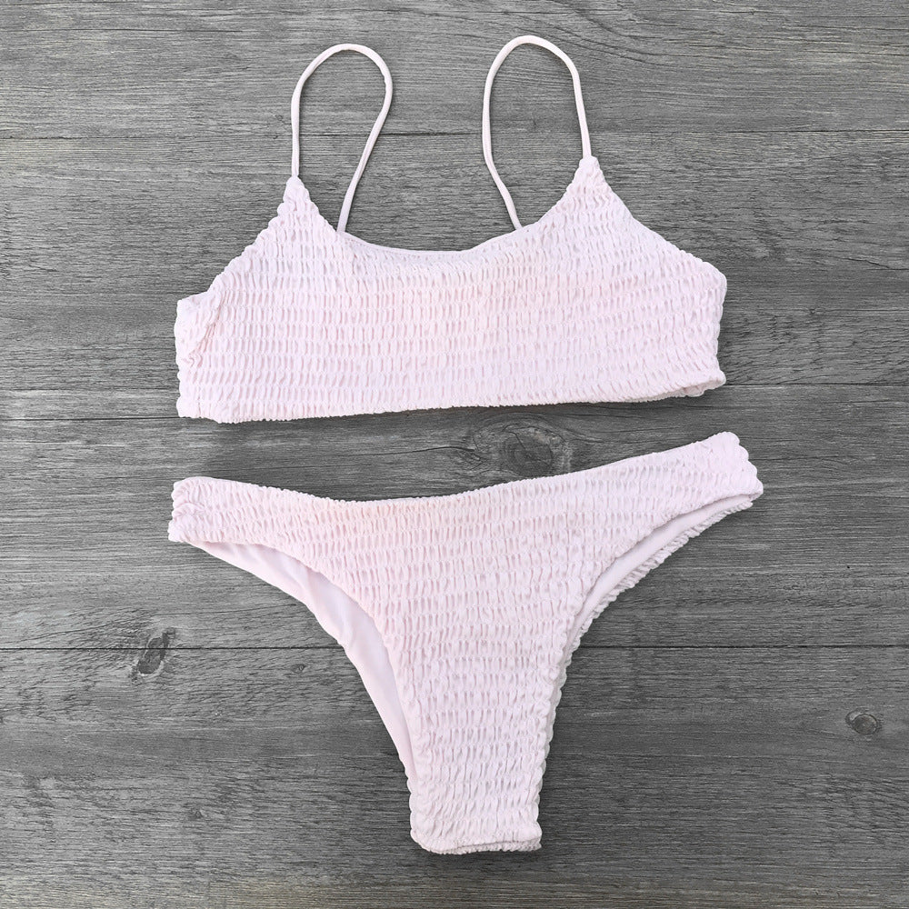 Damen Badeanzug-Set mit gerafftem Design Selmira